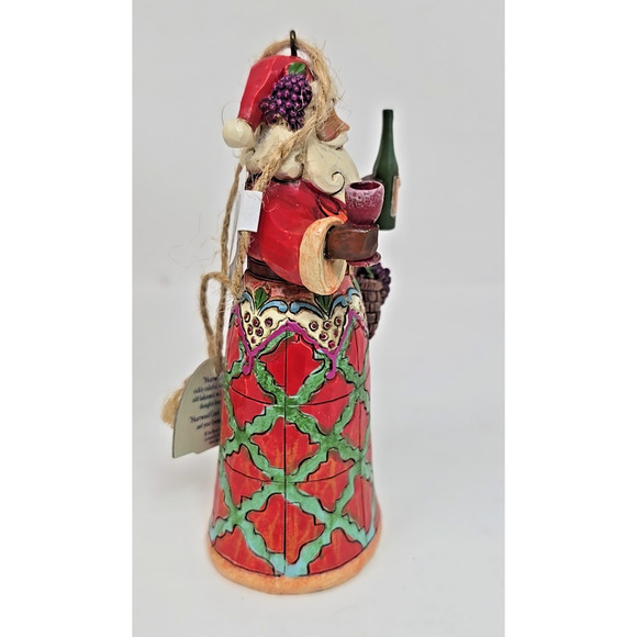 Jim Shore 2013 Vineyard Santa Ornament #4034398 In Box JS11 - Picture 5 of 13